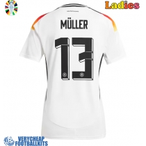 Germany Thomas Muller #13 Replica Home Shirt Ladies Euro 2024 Short Sleeve
